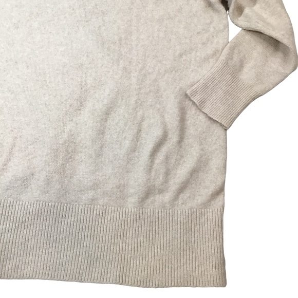 CASLON - Organic Cotton Blend Buttoned Cardigan Sweater in Oatmeal Color - M - Picture 7 of 16